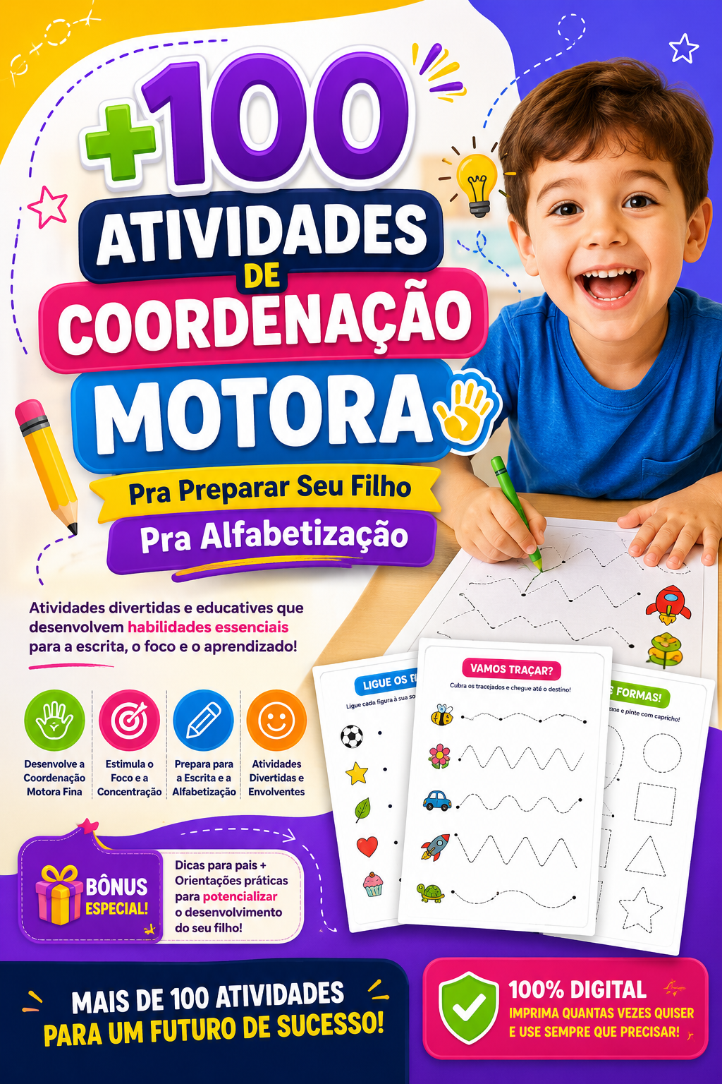 Caderno de Coordenação Motora e Traçado